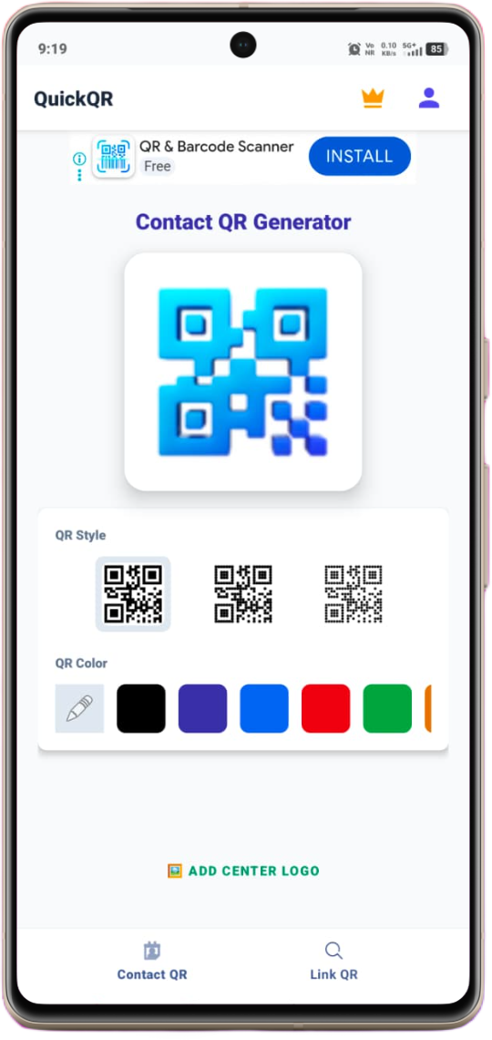 QuickQR Android app